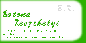 botond keszthelyi business card